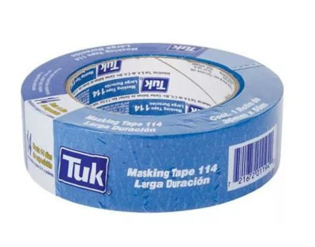 MASKING TUK 114 AZUL 36MM x 50M (1-1/2")