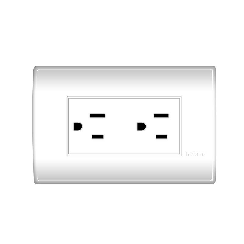 BTICINO MODUS CONTACTO DUPLEX BLANCO (E6028BN) (E)