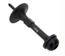 TOPE RECTO PHILLIPS 57 NEGRO P/PARED-PUERTA BLISTER (MX6851)(H)