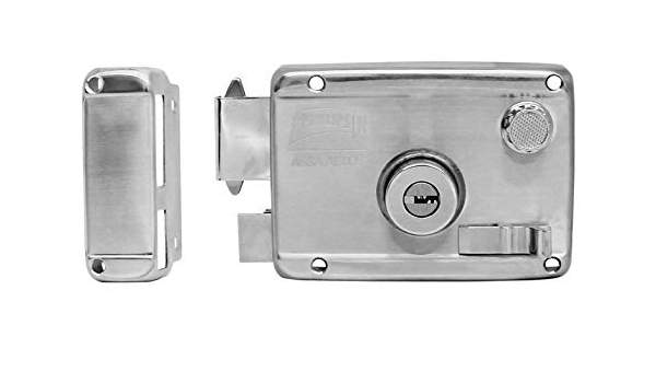 CERRADURA PHILLIPS HS-4000-AS 6 CLÁSICA DERECHA ACERO INOXIDABLE SOBREPONER (MX2654)(H)