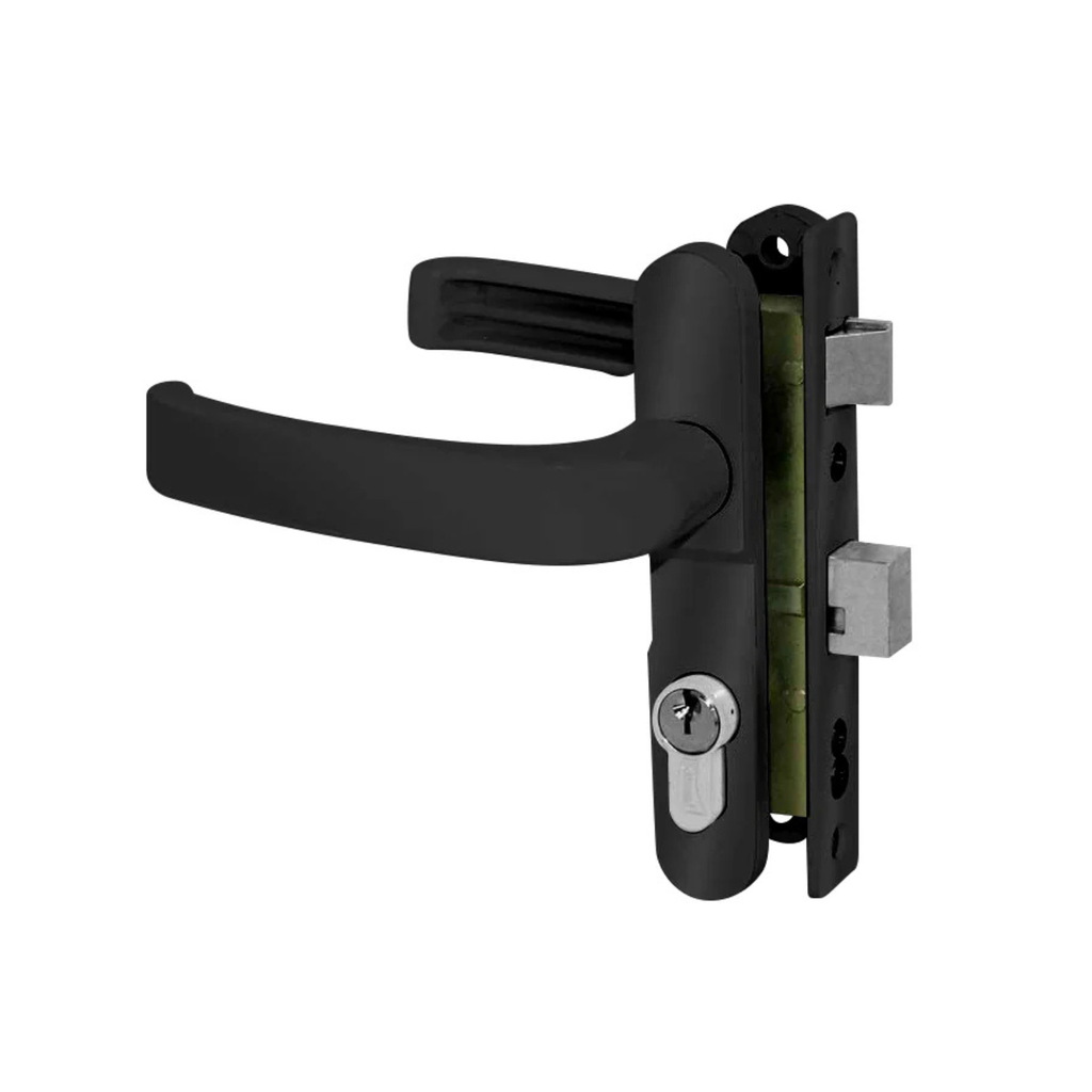 CERRADURA PHILLIPS 3055 MANIJA-MANIJA NEGRA P/ALUMINIO (MX2447)(H)