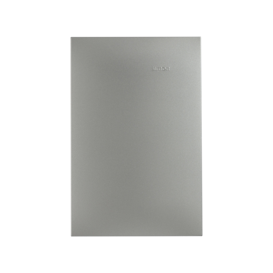 PLACA SIMON CIEGA ALUMINIO MATE S/CHASIS (25600-63)(E)