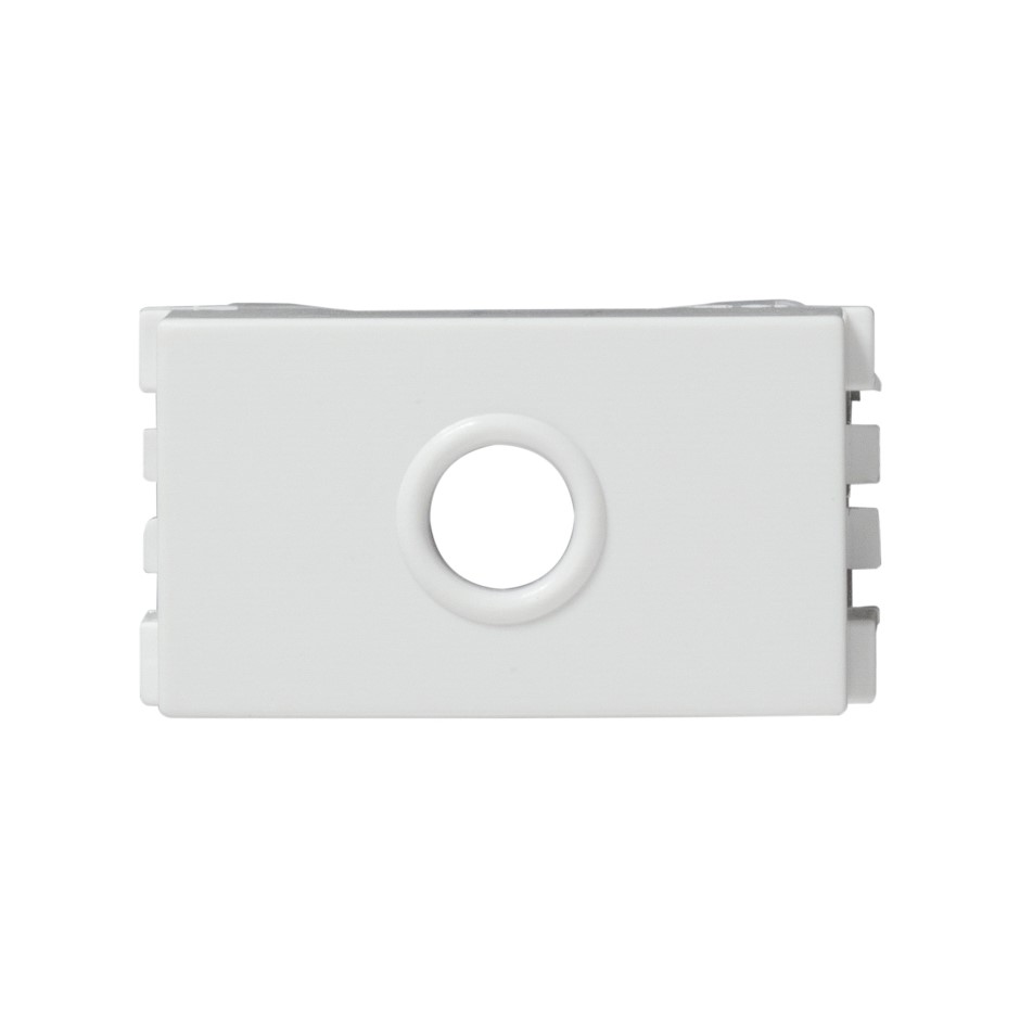 TAPA SIMON SALIDA DE CABLE BLANCO (25801-30)(E)