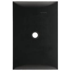 PLACA SIMON SALIDA DE CABLE NEGRO EBANO S/CHASIS (25601-69)(E)