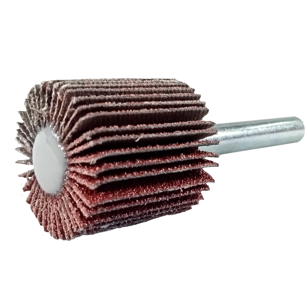 RUEDA FLAP AUSTROMEX C/VÁSTAGO 1" GRANO 80 (906)(H)