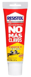 RESISTOL NO MÁS CLAVOS FUERTE Y FÁCIL 227GR