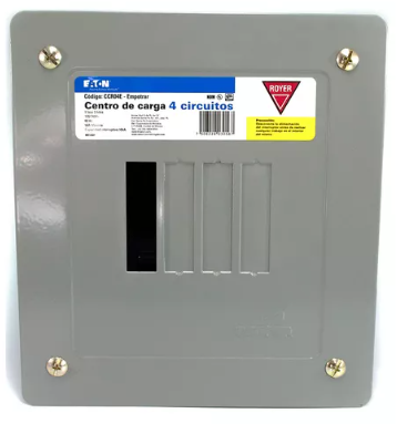 ROYER CENTRO DE CARGA 4 POLOS SOBREPONER (CCR04S)(E)
