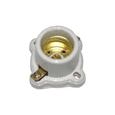 ROYER SOCKET CERÁMICA REDONDO BASE CUADRADA LATÓN (WD4600-C)(E)