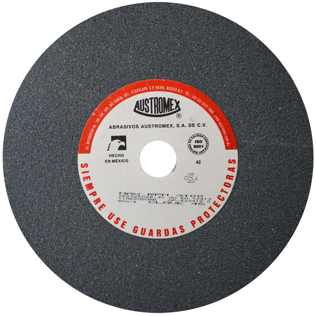 RUEDA USO GENERAL AUSTROMEX 10" X 1 X 1 GRANO 60 (46)