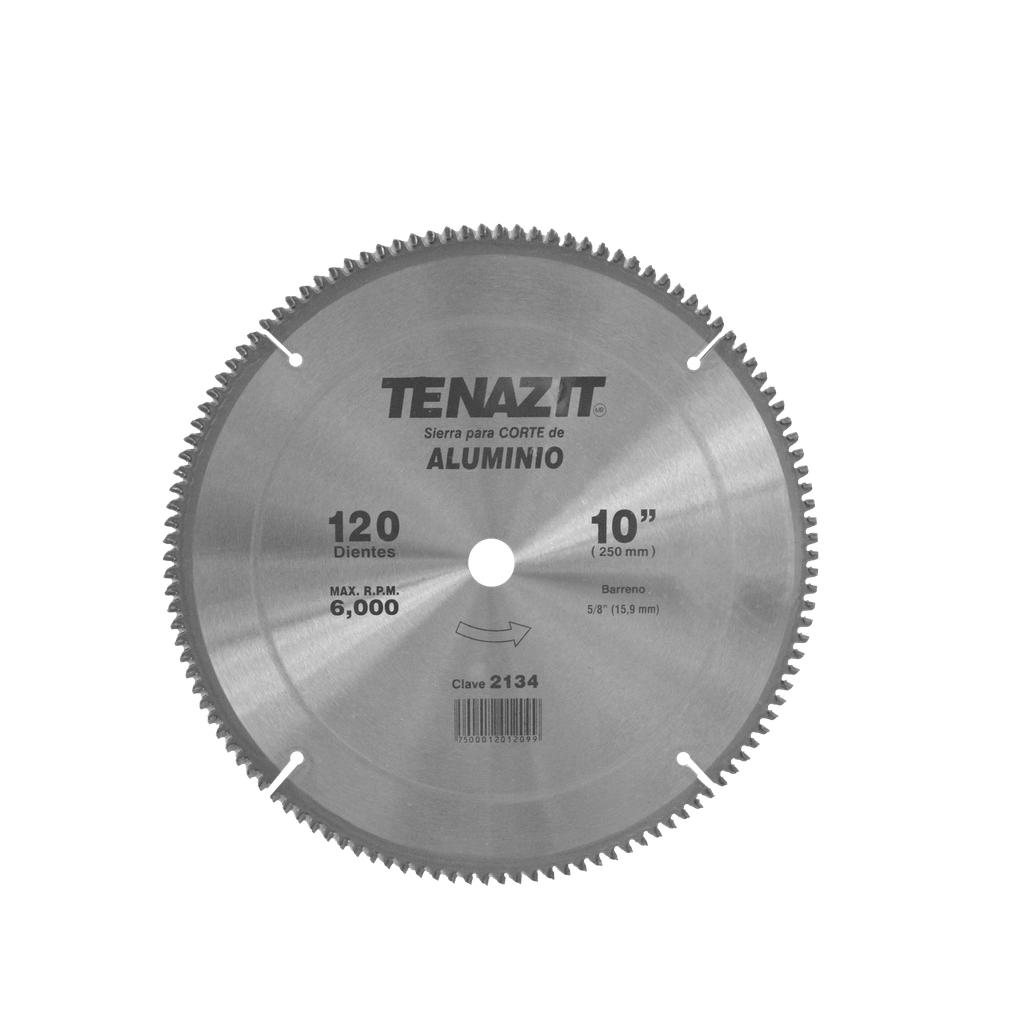 SIERRA METÁLICA AUSTROMEX CORTE DE ALUMINIO 10" X 5/8" 120 DIENTES (2134)(H)