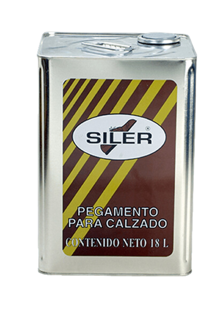 SILER ADHESIVO AMARILLO P/CALZADO ETIQUETA CAFÉ 18LT