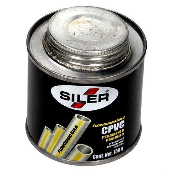 SILER ADHESIVO P/TUBERÍAS CPVC NEGRO 150GR