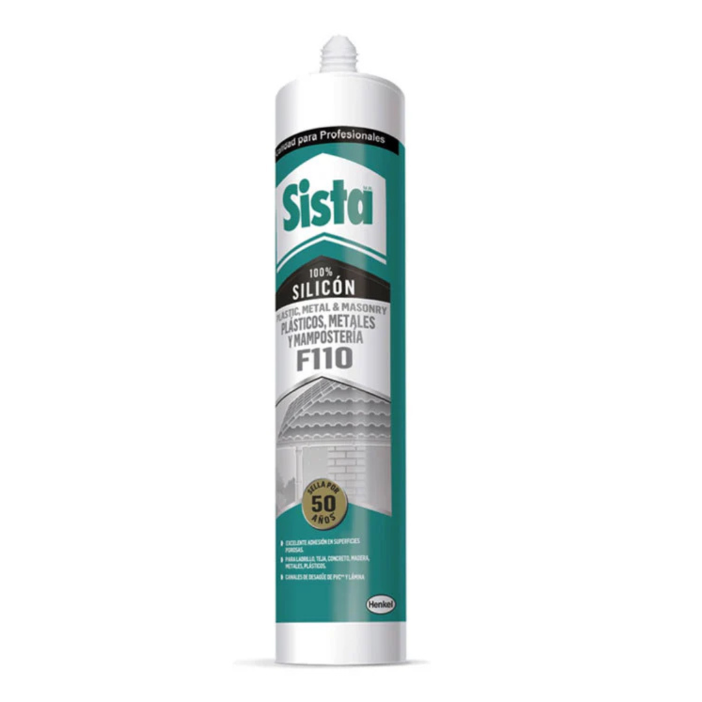 SISTA F110 FUSIÓN PLÁSTICOS, METALES Y MAMPOSTERÍA TRANSPARENTE 300ML