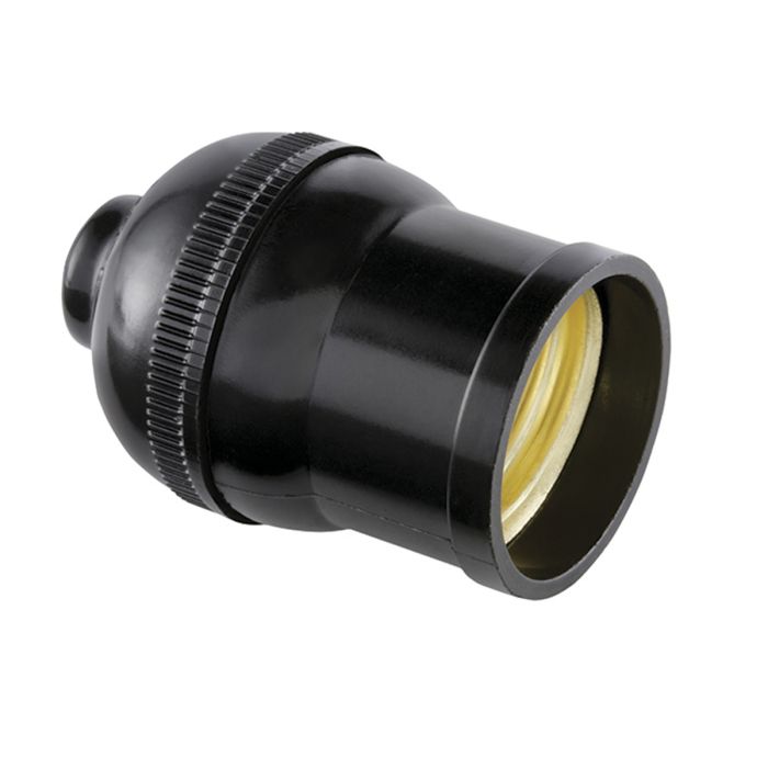 IUSA SOCKET BAQUELITA SENCILLO 111-R C/ROSCA (310752)(H)