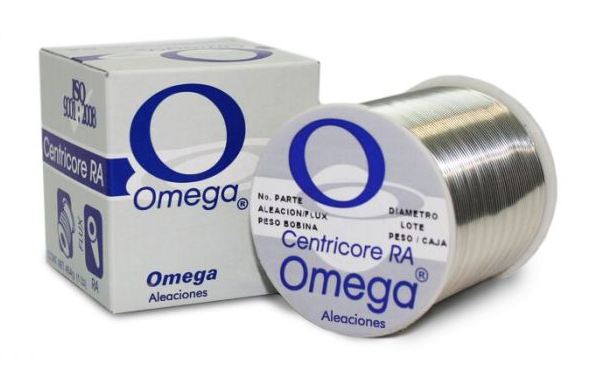 SOLDADURA SÓLIDA OMEGA CENTRICORE RA60/40 454GR (H)