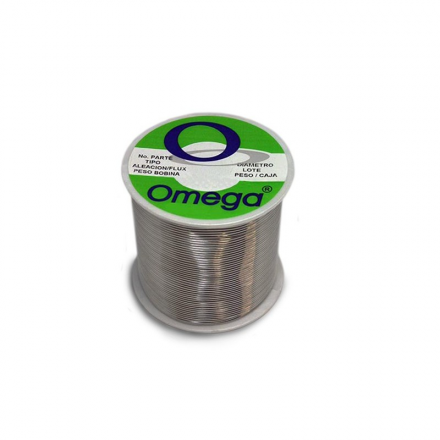 SOLDADURA SOLIDA OMEGA 1/2-1/2 450GR VERDE