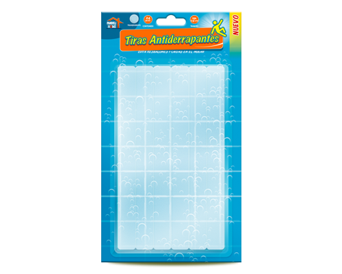 TIRA ANTIDERRAPANTE FANDELI USO GENERAL TRANSPARENTE 19 X 1.9CM C/24PZ (72272)