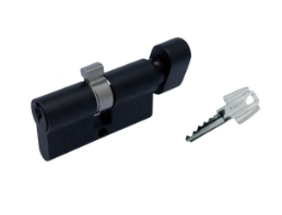 CILINDRO T5 TESA 3030 LLAVE-MARIPOSA NEGRO (MX89615)(H)