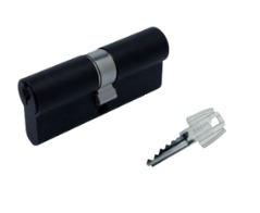 CILINDRO T5 TESA 3535 LLAVE-LLAVE NEGRO (MX89614)(H)