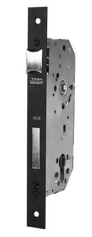 MECANISMO TESA 4030 NEGRO P/CERRADURA DE EMBUTIR DE PASADOR C/PICAPORTE S/MANIJA S/CILINDRO (MX89720)