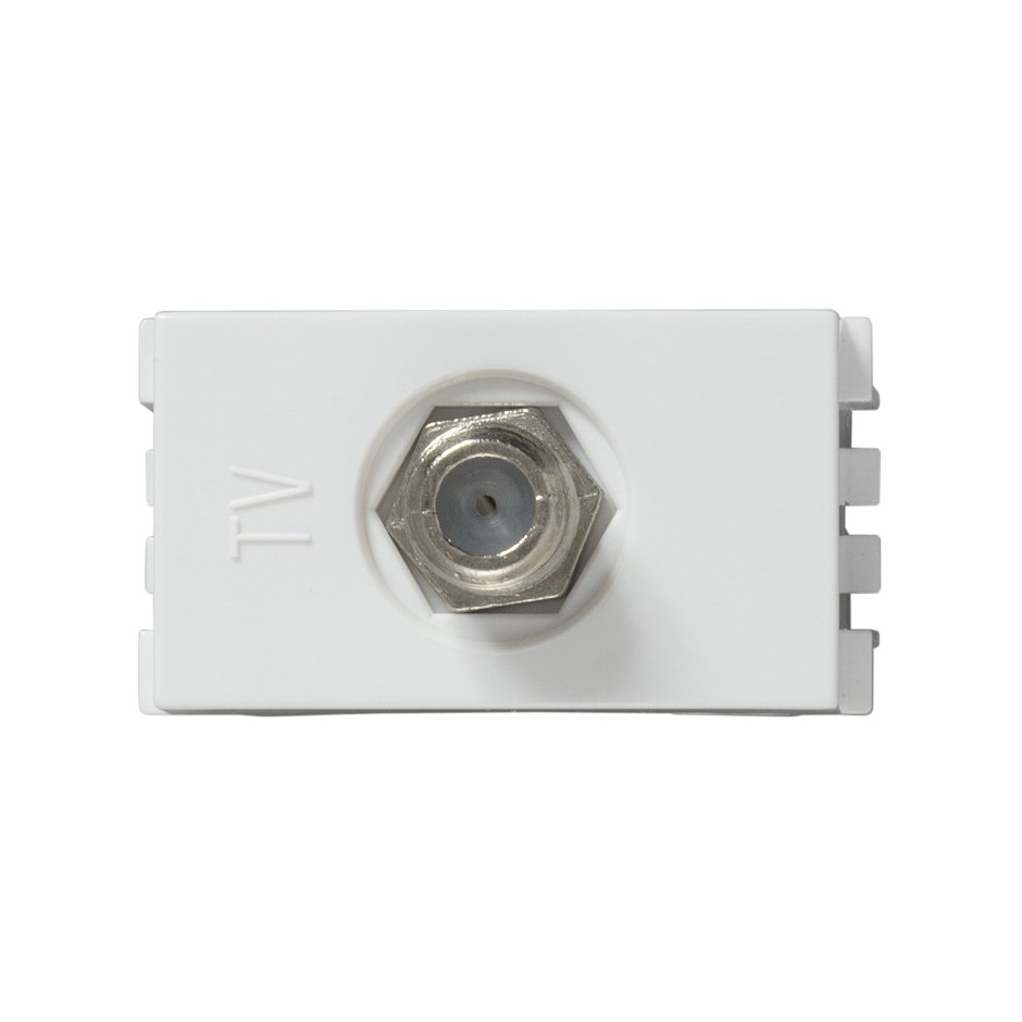 TOMA TV SIMON COAXIAL BLANCO (25476-30)(E)