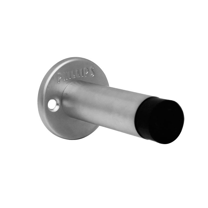 TOPE RECTO PHILLIPS 51 CROMO SATINADO P/PARED-PUERTA (MX2629)(H)
