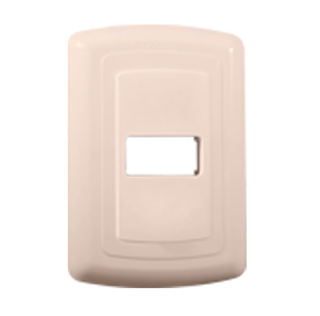 PLACA PLÁSTICO ABS MONTANA TOSCANA 1 VENTANA MARFIL (100R1I) (1423)(E)