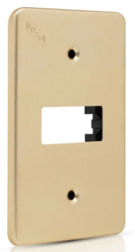IUSA TRADIZIONE 651 PLACA 1 VENTANA ALUMINIO ORO (365069)(E)