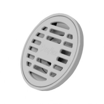 COFLEX COLADERA REDONDA ABS C/REJILLA GRIS (PC-150)
