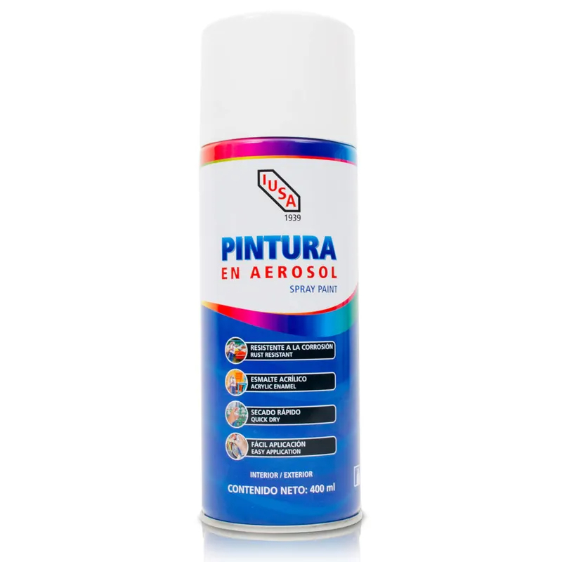 IUSA PINTURA EN AEROSOL BLANCO BRILLANTE 400ML (618814)(E)