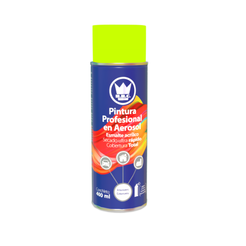 AEROSOL ACRÍLICO AMARILLO FLUORESCENTE 400ML (CPA23)