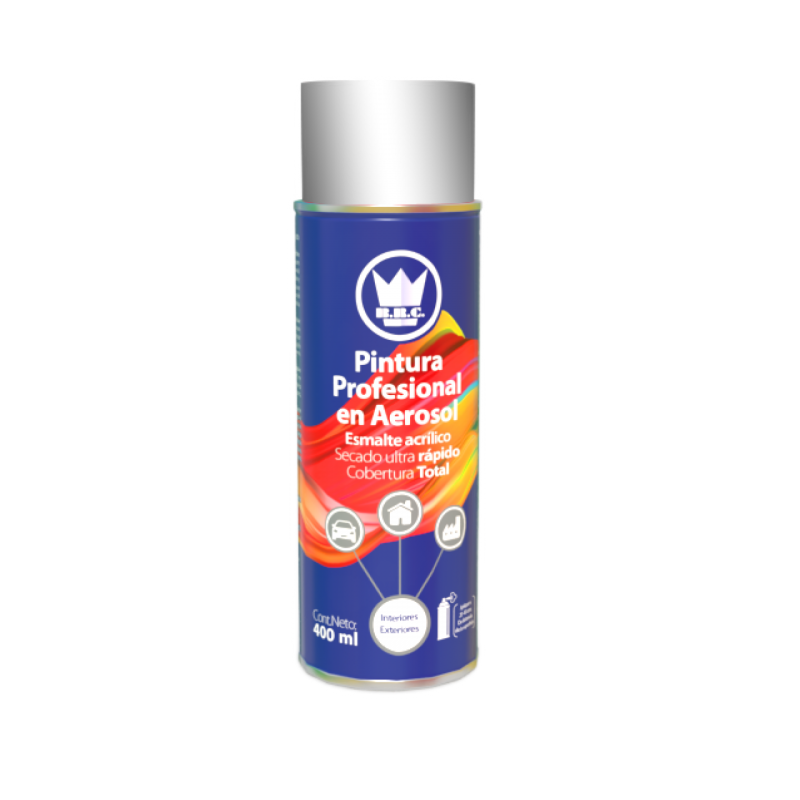 AEROSOL ACRÍLICO CROMO METÁLICO 400ML (CPA27)