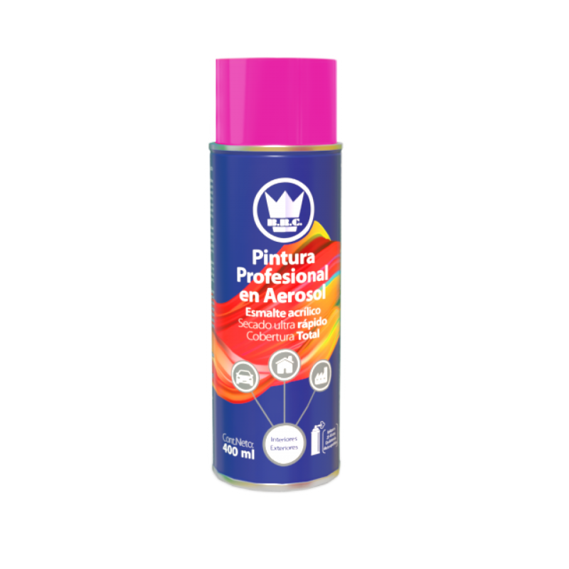 AEROSOL ACRÍLICO ROSA FLUORESCENTE 400ML (CPA22)