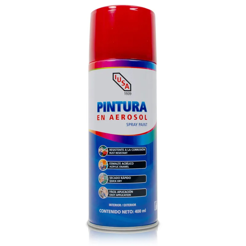 IUSA PINTURA EN AEROSOL ROJO 400ML (618827)(E)