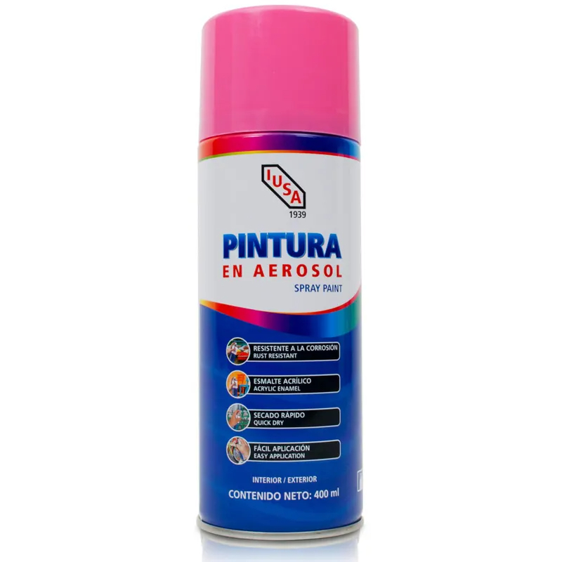 IUSA PINTURA EN AEROSOL ROSA MEXICANO 400ML (618830)(E)