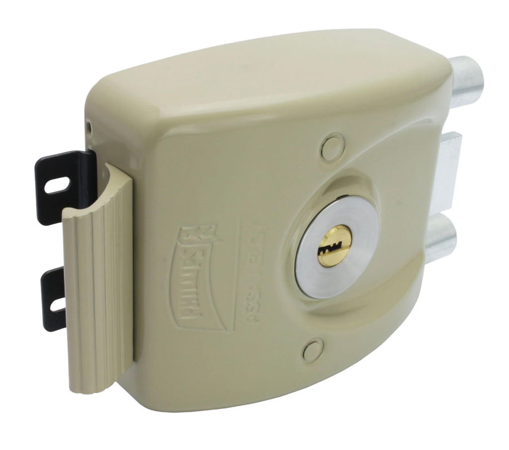 CERRADURA PHILLIPS HD-8000 INSTAFÁCIL BEIGE REVERSIBLE SOBREPONER (MX5922)