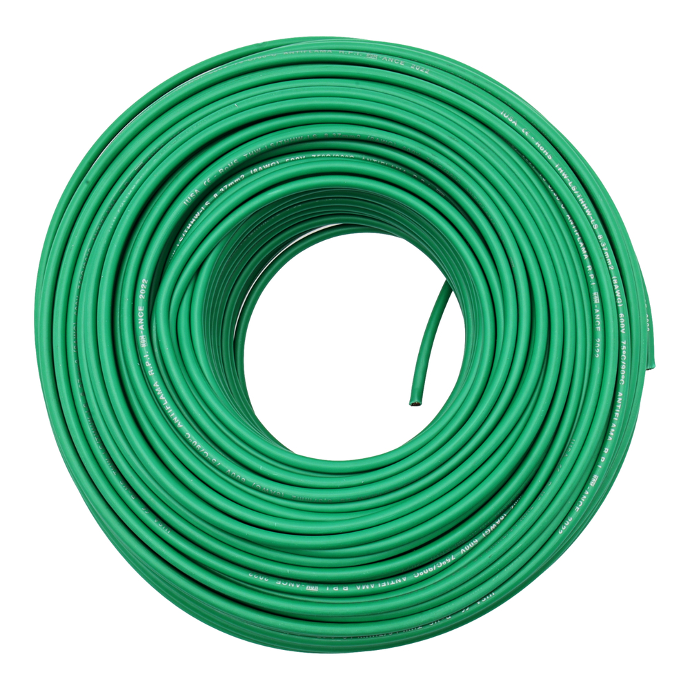 IUSA CABLE THHW #14 VERDE BOLSA 50M (267292)