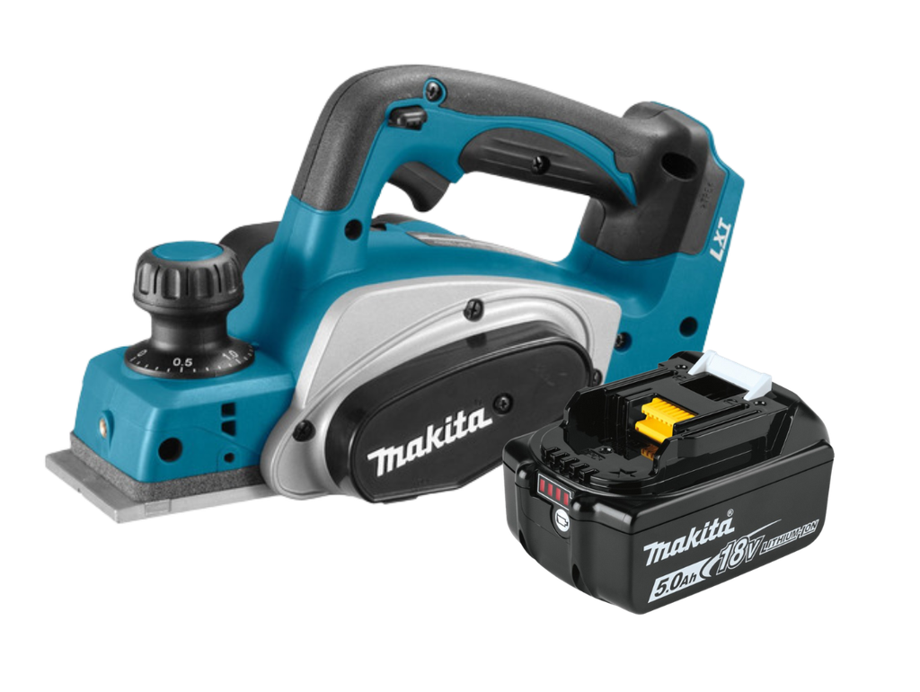 COMBO MAKITA CEPILLO 3-1/2" + 1 BATERIA 1500 RPM (DKP180Z)