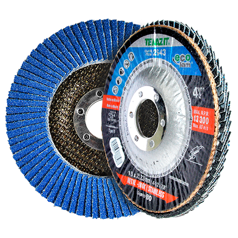 DISCO AUSTROMEX LAMINADO 4-1/2" X 7/8" GRANO 80 P/DESBASTE (2643)(H)