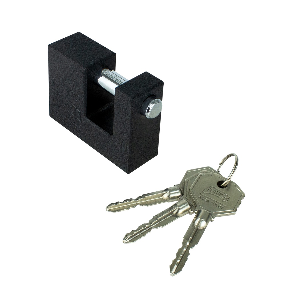 CANDADO PHILLIPS TX-110 HIERRO NEGRO BLISTER (MX7193)(H)