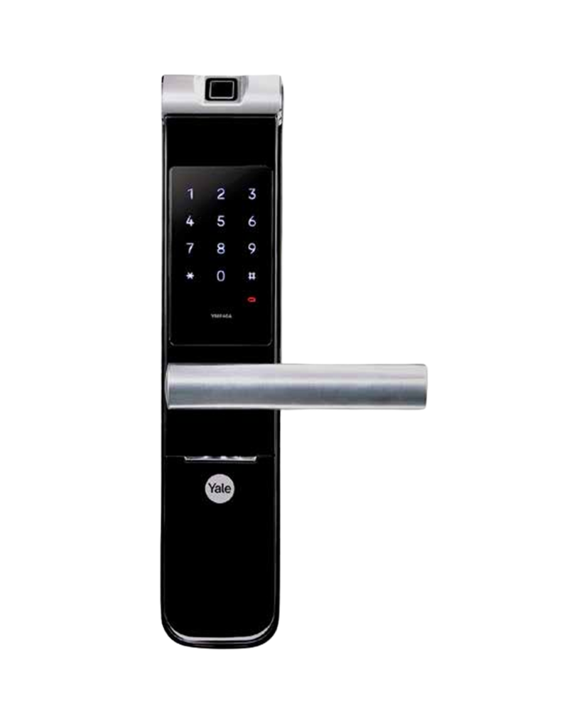 CERRADURA YALE DIGITAL YMF40A + MÓDULO + HUB NEGRO-NÍQUEL SATÍN (MX89367)