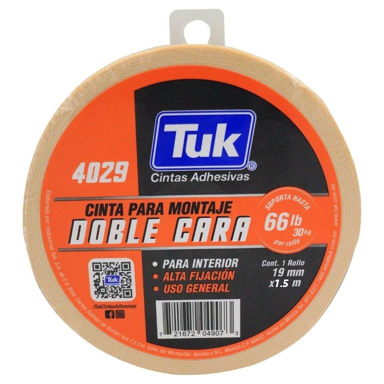 CINTA PARA MONTAJE TUK 4029 19 MM X 1.5 M (422900)