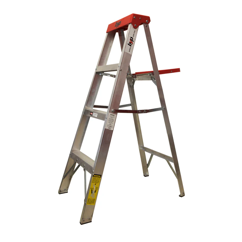 BYP ESCALERA DE TIJERA DE ALUMINIO 3 ESCALONES 1.21M (ETR33)