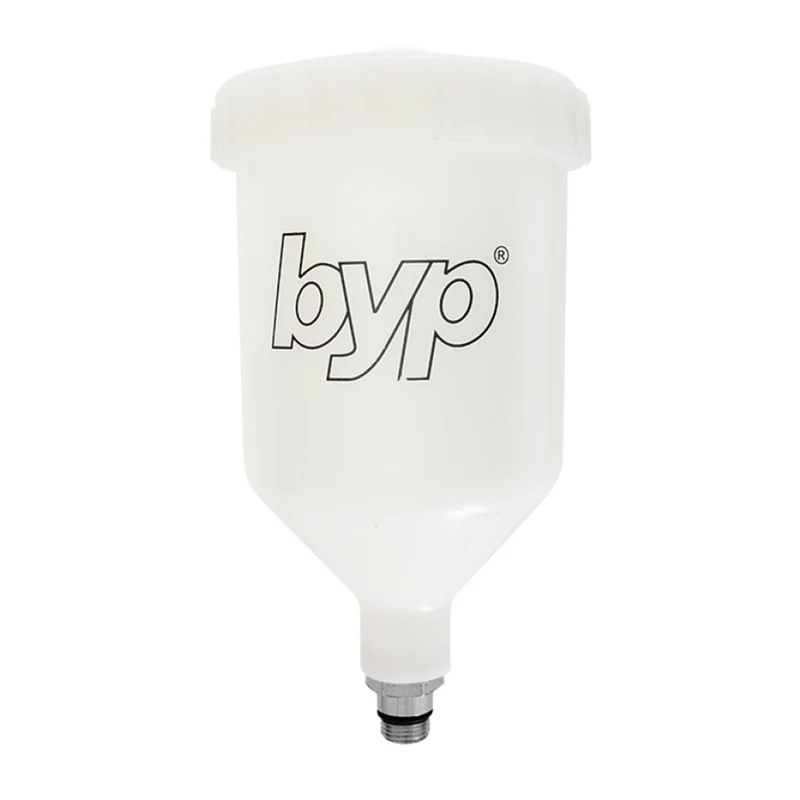 BYP VASO DE PLÁSTICO C/ENTRADA MACHO 600ML P/PISTOLA PPG (PVR)