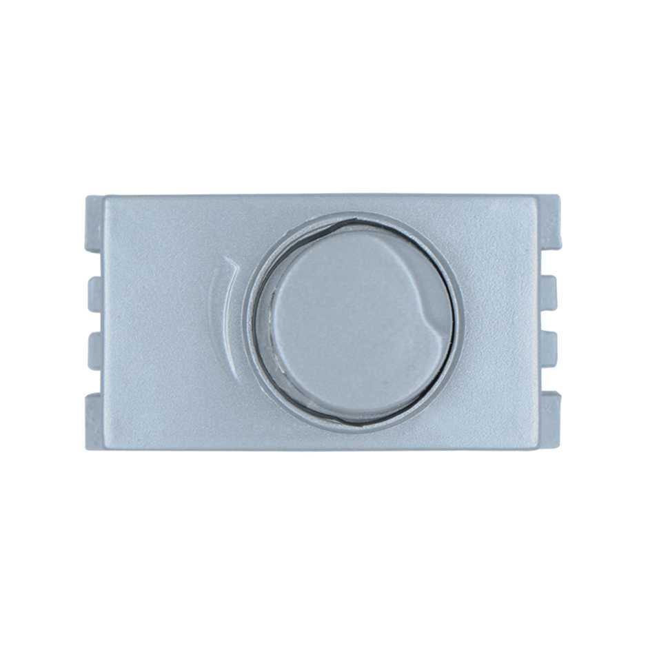 DIMMER SIMON 160W P/LED DE 1 MÓDULO ALUMINIO MATE (2500313-033)(E)