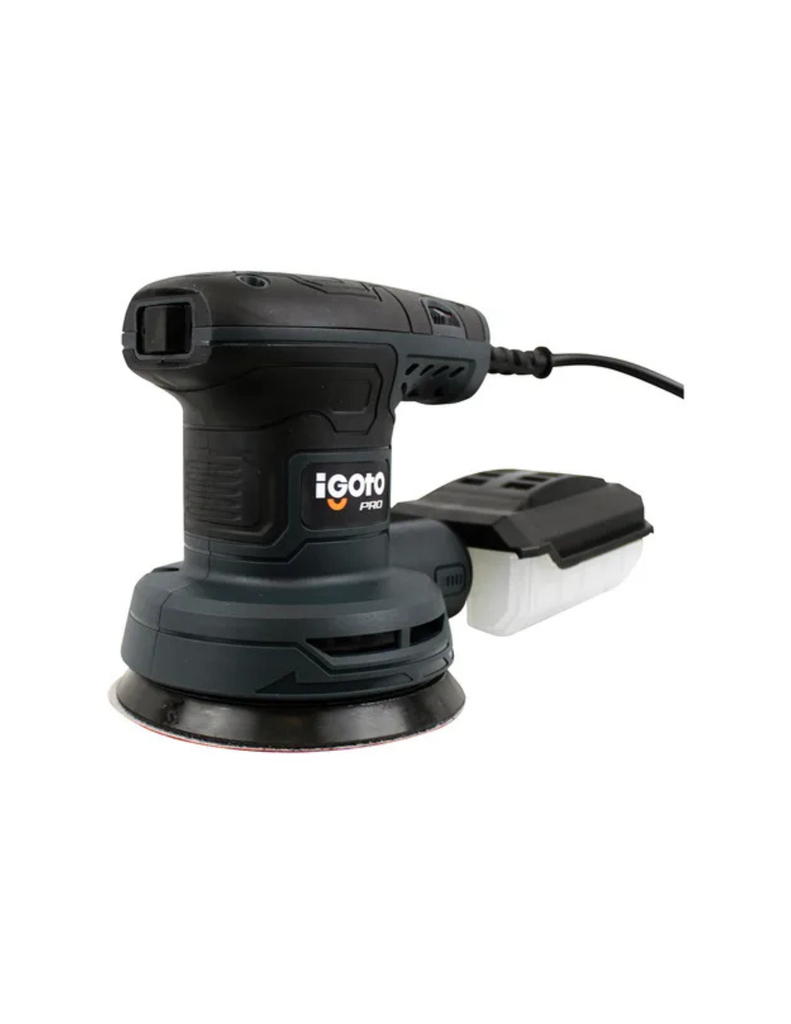 LIJADORA ROTATIVA IGOTO 5" 300W 13000 RPM + 5 LIJAS (HE1006)