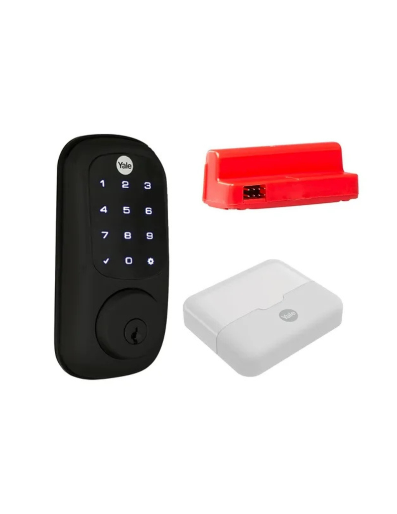 CERROJO YALE REAL LIVING YRD226 + HUB + MÓDULO NEGRO (MX83401)