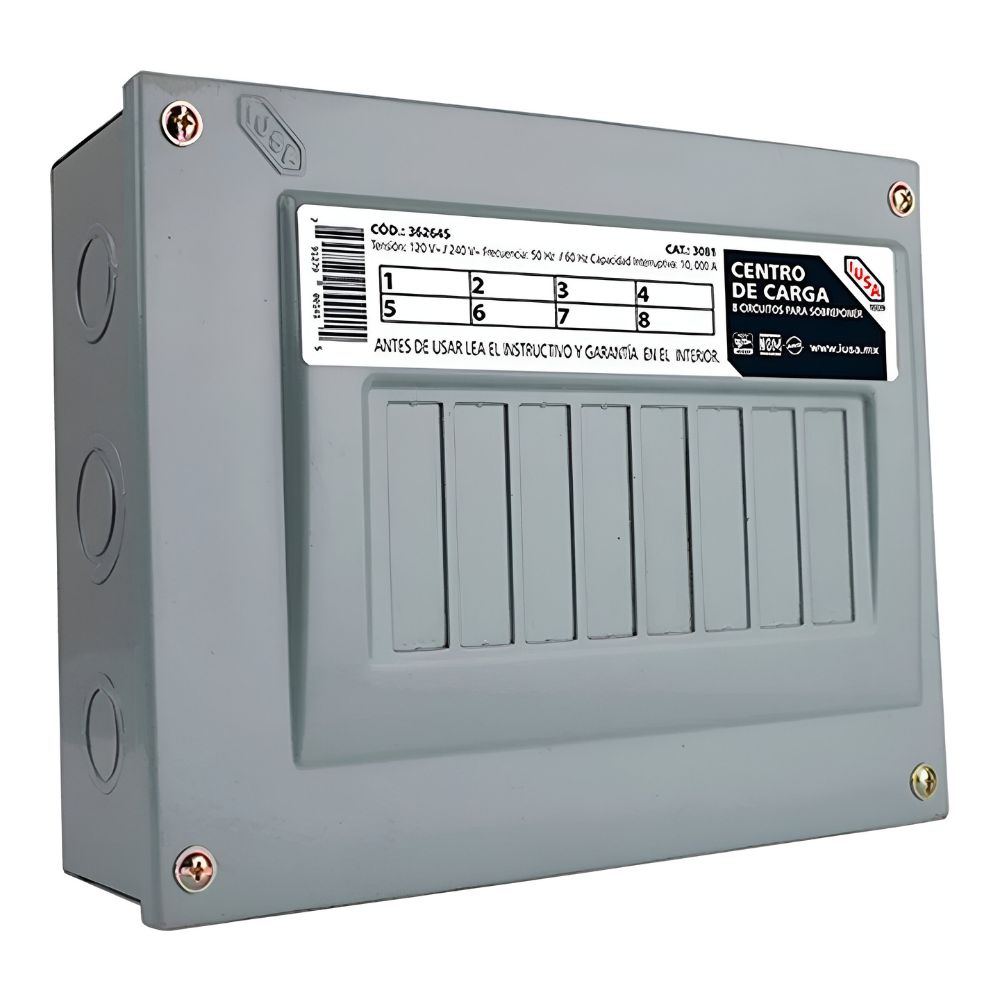 IUSA CENTRO DE CARGA 8 UNIDADES P/SOBREPONER (362645)(E)
