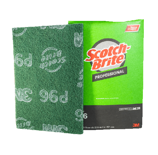 [3MFSV] 3M FIBRA VERDE SCOTCH BRITE 229MM X 152MM C/12PZ (P96)