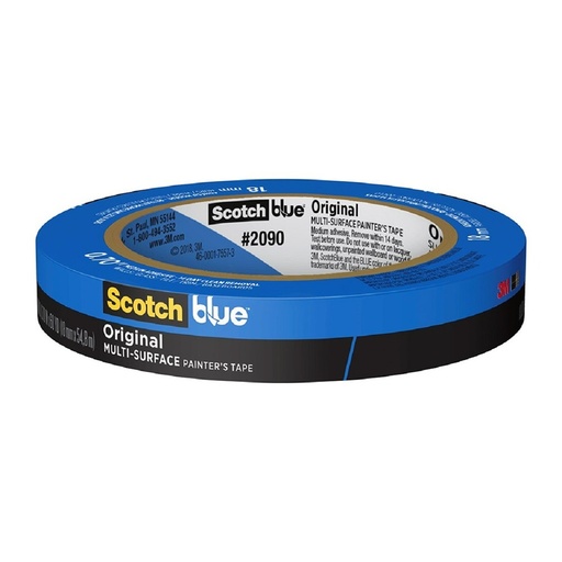 [3MMSK2090-3/4X60] 3M MASKING 2090 AZUL 18MM X 54.8M (3/4")(H)